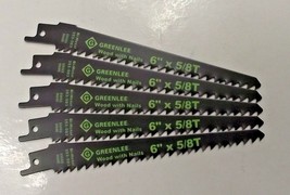 Greenlee 353-503 6" x 5/8TPI Bi-Metal Reciprocating Blades 5PCS Swiss - $5.45