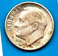 1962 D Roosevelt Dime - Silver Moderate Wear - $4.00