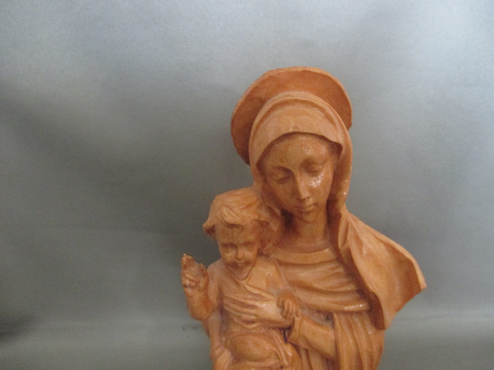 Primary image for Faux Wood Madonna and Child 6 Inch Tall Figurine