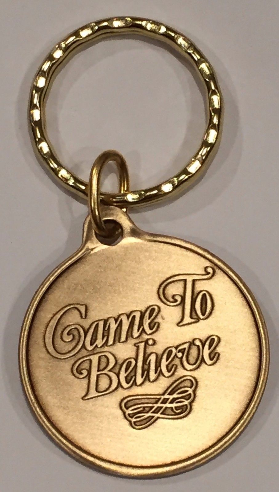 Came To Believe Bronze AA Alcoholics Anonymous Keychain Key Tag ...