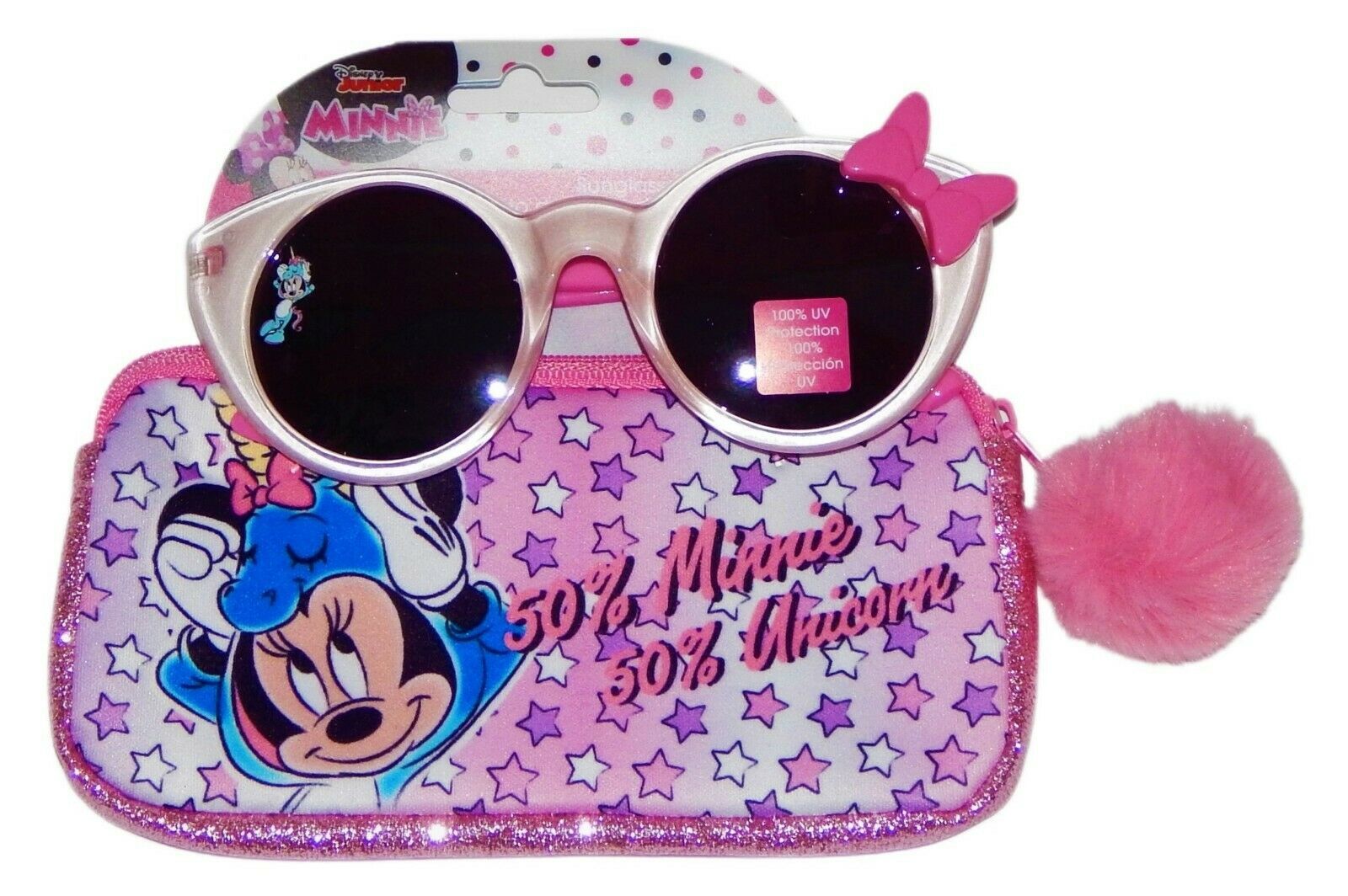 Minnie mouse disney junior 100% uv shatter resistant sun & soft case set
