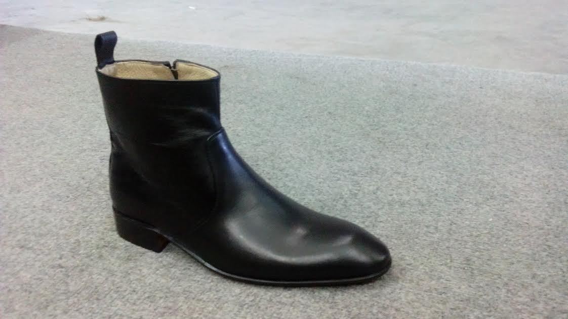 mens ankle boots with zipper on side