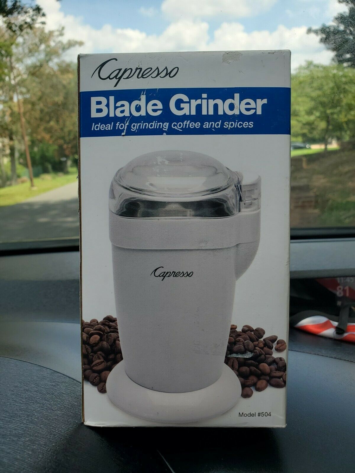 Capresso Blade Grinder Model 504 in White Coffee Grinder Coffee Grinders