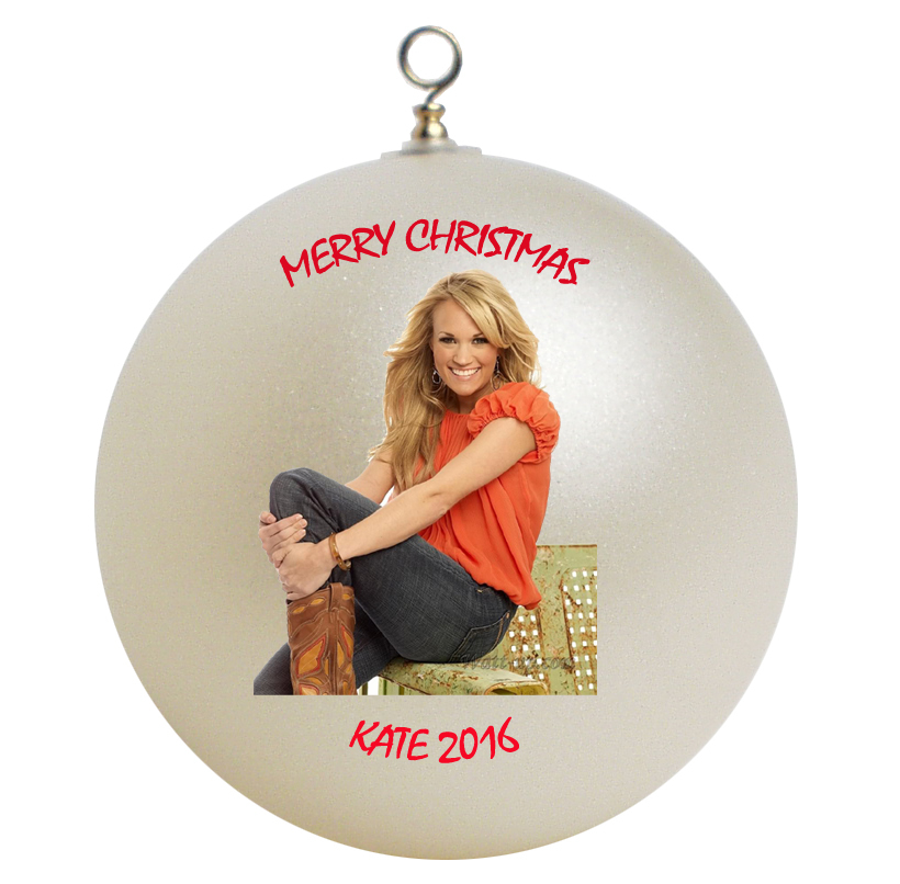 Personalized Carrie Underwood Christmas Ornament Gift #3 