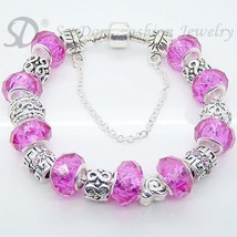 European Style Charm Bracelet Crystal Beads FREE SHIPPING - $21.99