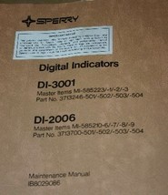honeywell DI-3001/DI-2006 Indicators Maintenance manual IB8029086 Sperry RCA - $150.00