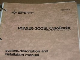 Honeywell Primus 300SL Coloradar System Install Manual Installation IB8023111 - $148.50