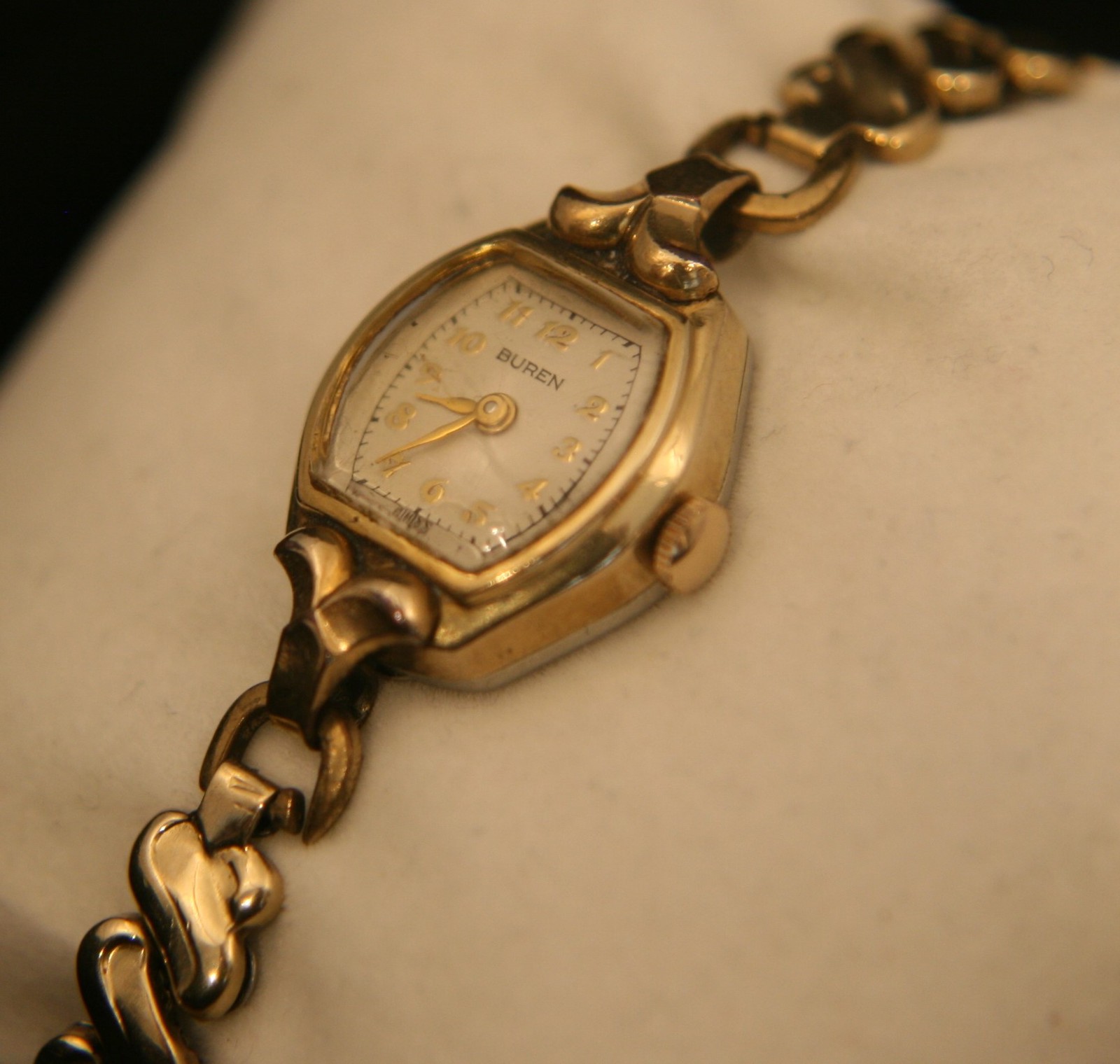 buren grand prix ladies gold watch