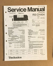 Technics / Panasonic RS-CH404   Service Manual *Original* - $13.99
