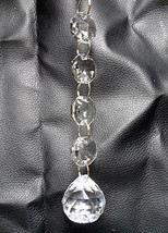 Long Chandelier Lamp Crystal Clear Faceted Hanging Ball Prism Charm Pendant LOT - $5.62+