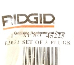 NEW RIDGID 45225 SET OF 2 PLUGS E3053 image 1