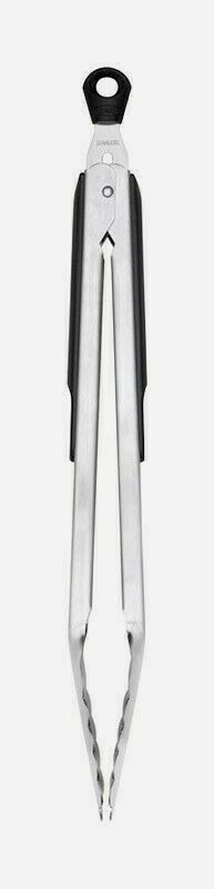 OXO Good Grips 14 TONGS Silver/Black Stainless Steel Dishwasher Safe 28581 NEW!