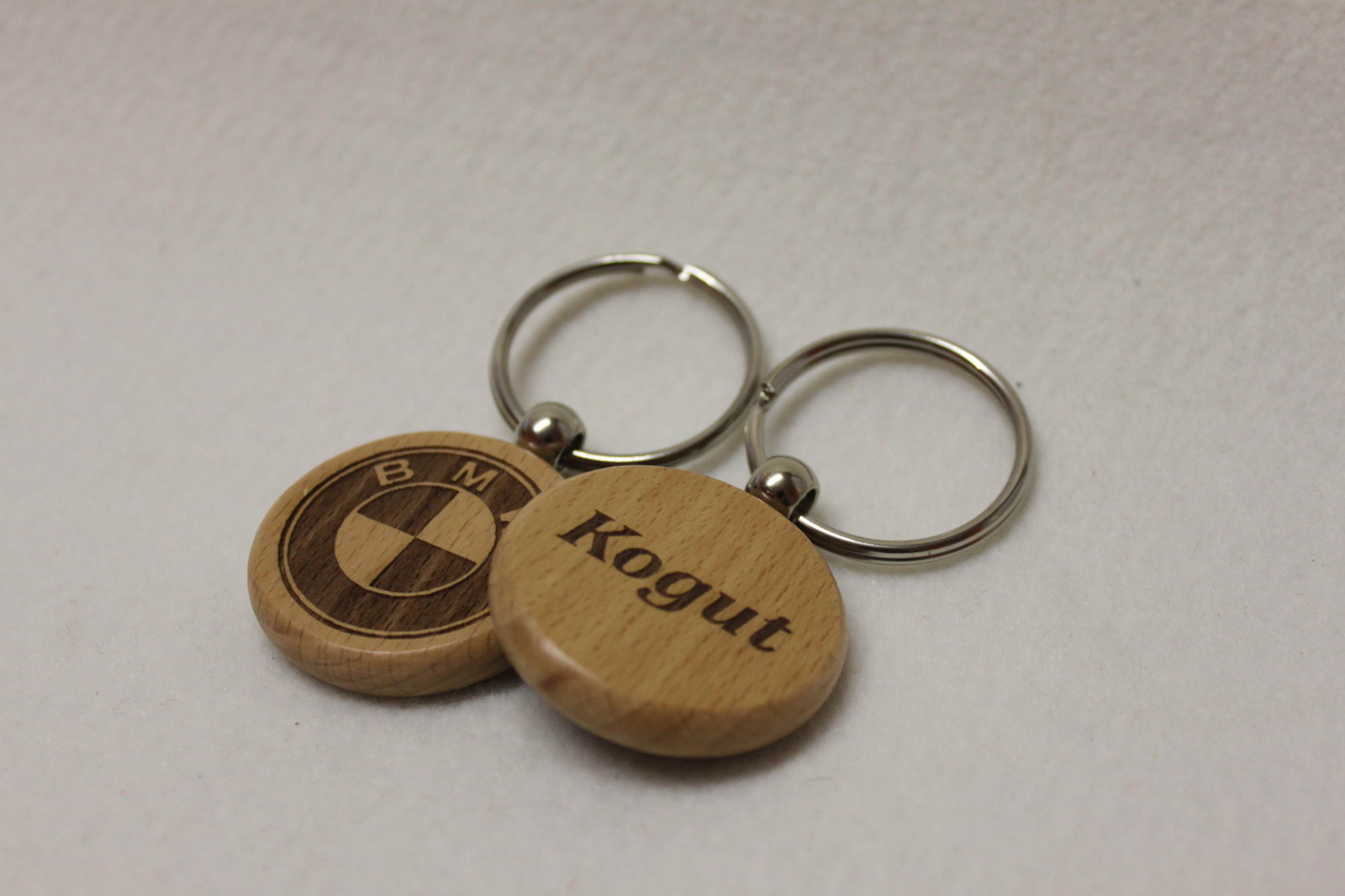 Personalised Car Logo Symbol BMW Keychain Keyrings Gift Wood laser