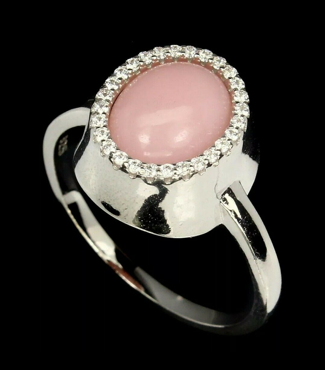 Pure rose quartz ring Clearance