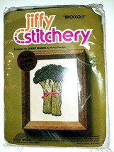 VTG Broccoli Crewel Embroidery Kit Jiffy Stitchery New Sunset Designs - $12.19