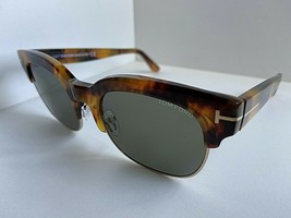 Tom Ford 53mm Gold Tortoise Clubmaster Women's Men's Sunglasses Italy  - $189.99