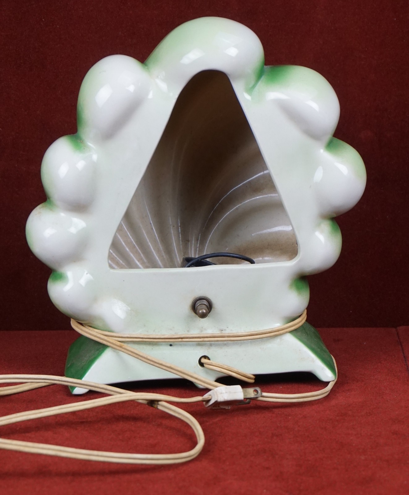 Vintage Sea Wave Seashell TV Lamp 1950's TV Lamps