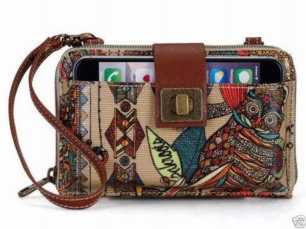 NWT Sakroots Smartphone Wristlet Wallet Crossbody Camel Spirit Desert iPhone 6 - Wallets