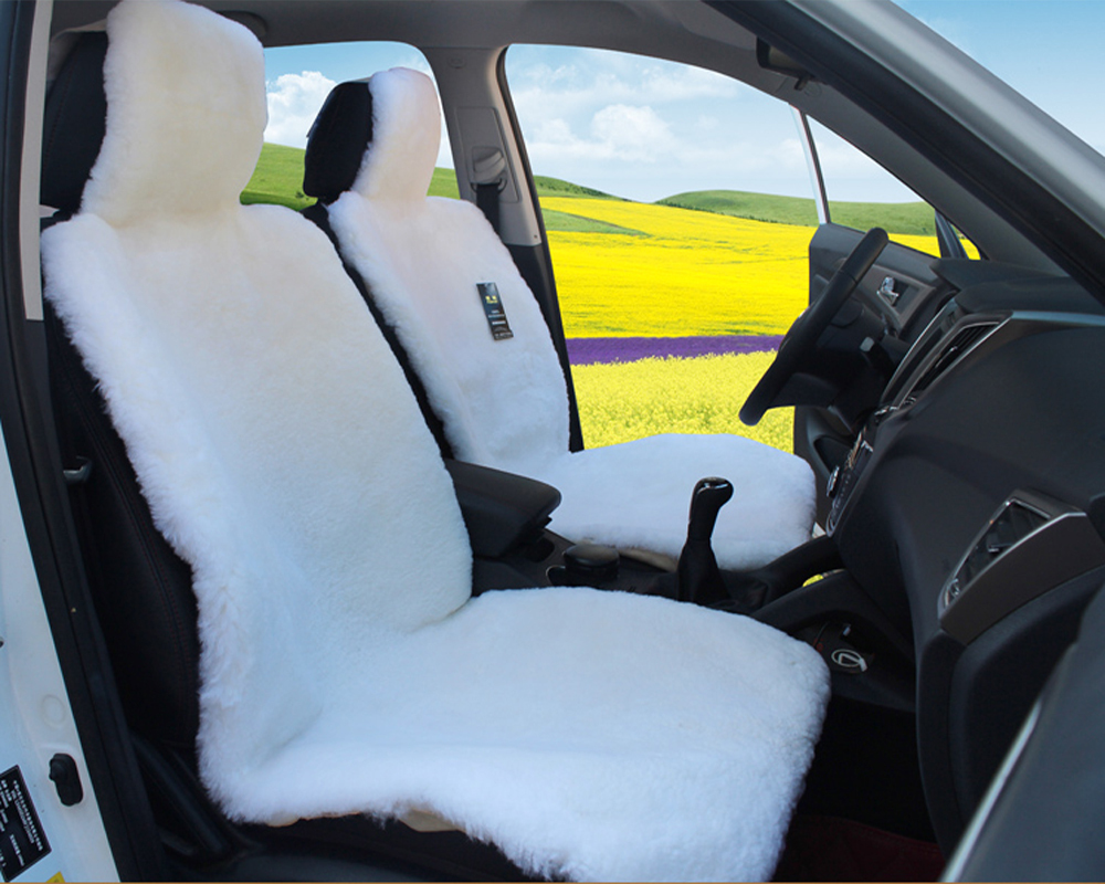 1pcs Luxury Australian Sheepskin Car Seat Cover Fur Seat Covers 100
