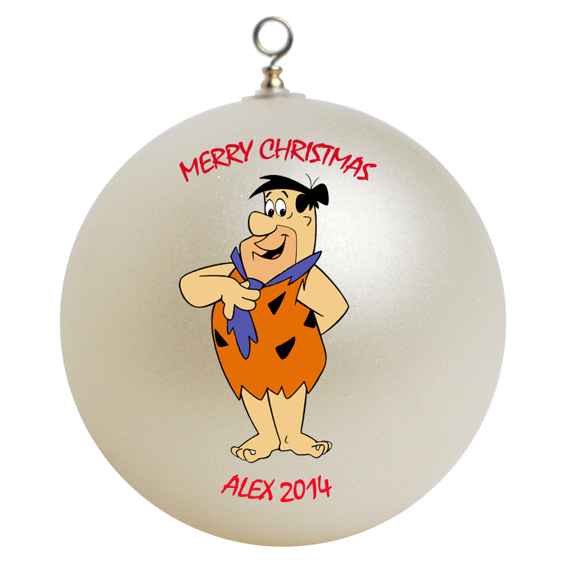 Personalized Fred Flintstones Christmas Ornament Gift - Ornaments