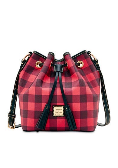 red buffalo check purse