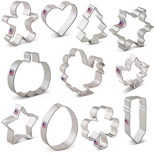 Cookie Cutters for Every Season Set 11 piece Ann Clark US Tin