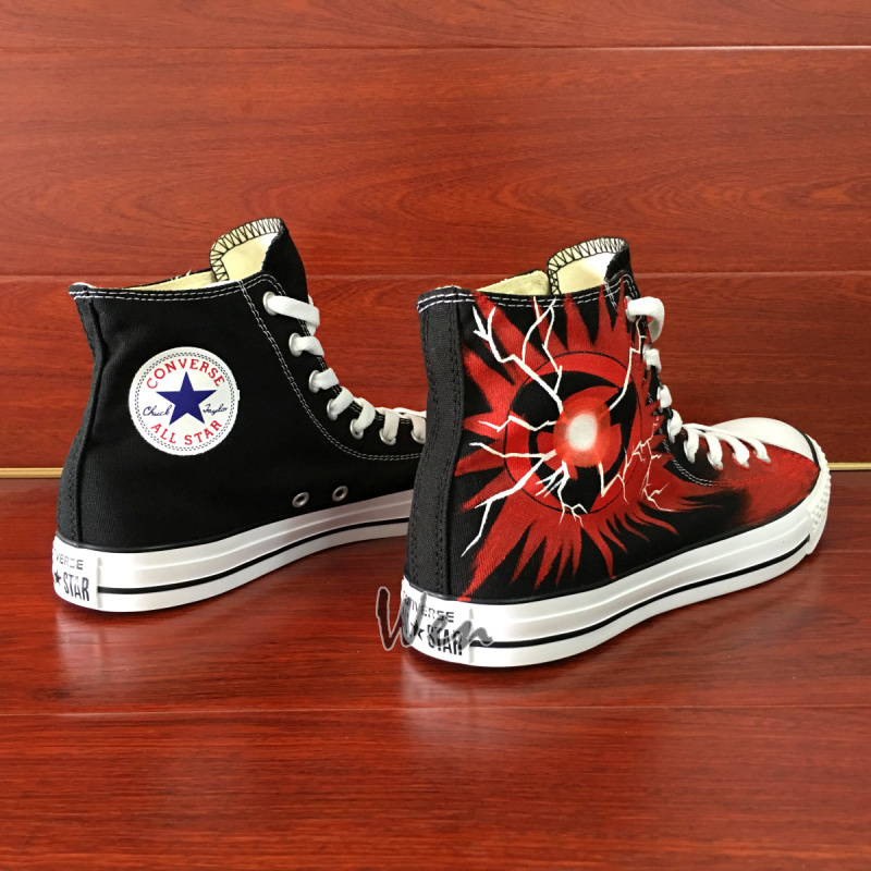 Anime Naruto Hatake Kakashi Converse All Star Hand Painted Shoes Unisex ...