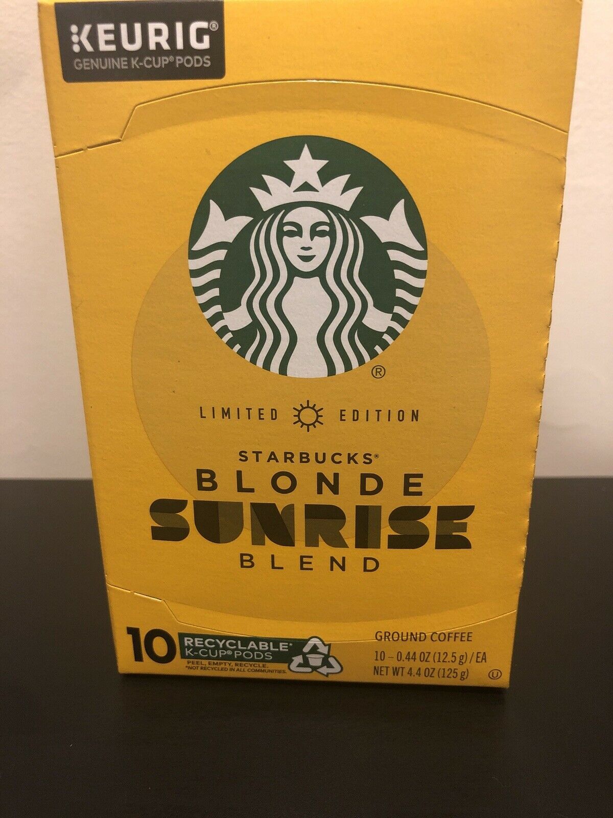 4 Starbucks Blonde Sunrise Blend K Cup Coffee Pods Keurig 40 Count 10