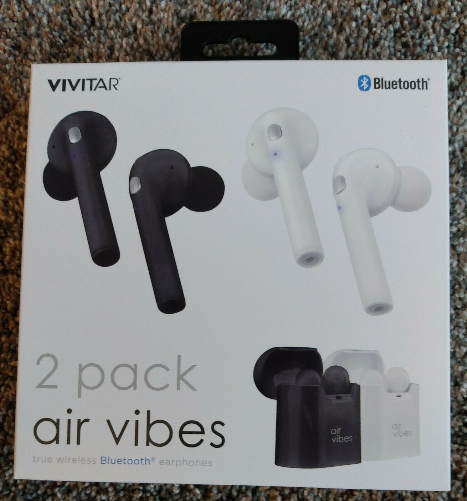 Vivitar 2 Pack Air Vibes iOS/android True Wireless Bluetooth Earphones