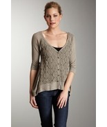 Harper 3/4 Sleeve Crochet Lace Top Cardigan Small NWT $123 - $68.86