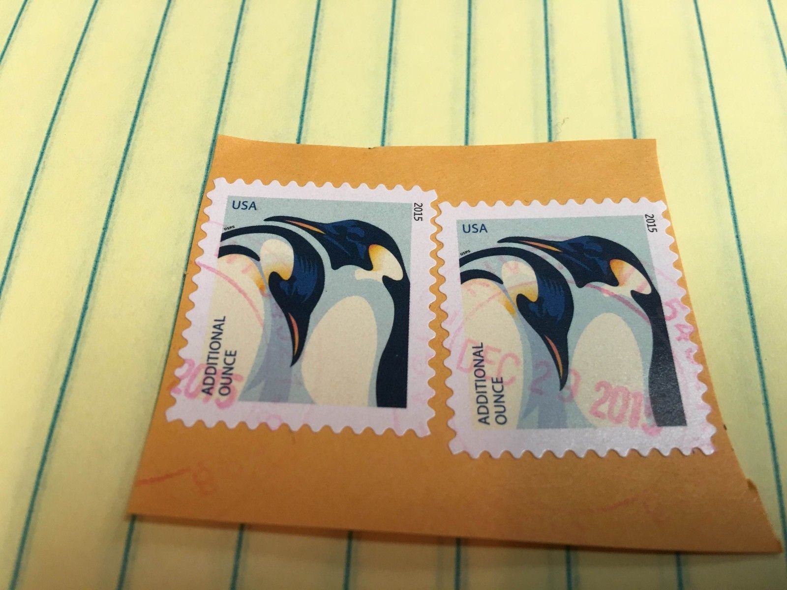 Stamps, 2 set, USA, Penguins, 2015, Additional Ounce Collections, Lots