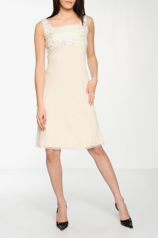 Primary image for Signette by Aysha Seed A-Line Dress In Cream Sz 2 $325