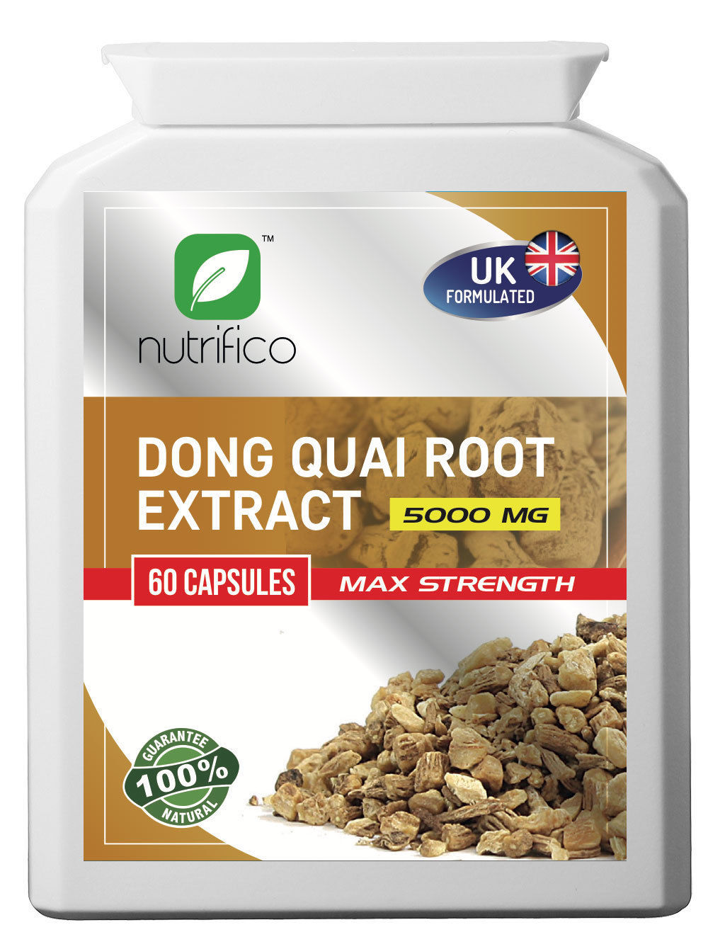 Dong Quai Root Extract 5000mg Concentrated 60s Pills Herbs & Botanicals