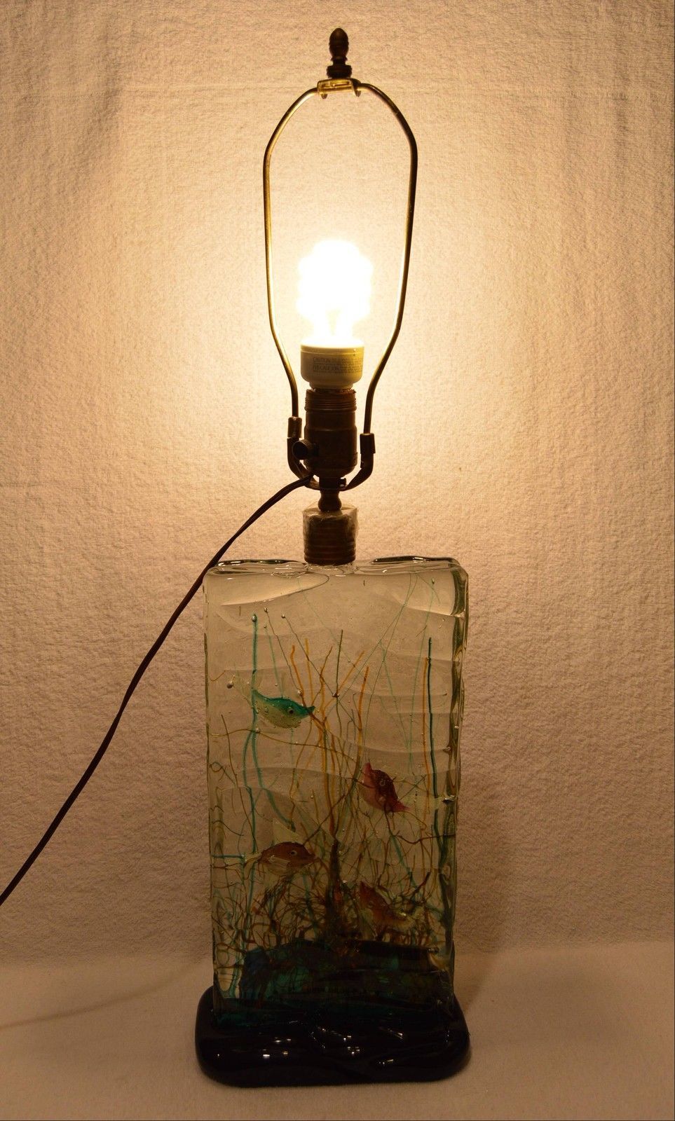Large Vintage Murano Art Glass Fish Aquarium And 50 Similar Items Large Vintage Murano Art Glass Fish Aquarium Lamp Cenedese Barbini