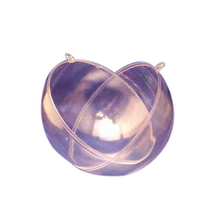 16 Clear Plastic Ball fillable Ornament favor 3/" 80mm