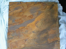 Slate Faced Concrete Stepping Stone Mold SLA-18.5" Sq. Make Patios Walks Floors  image 1