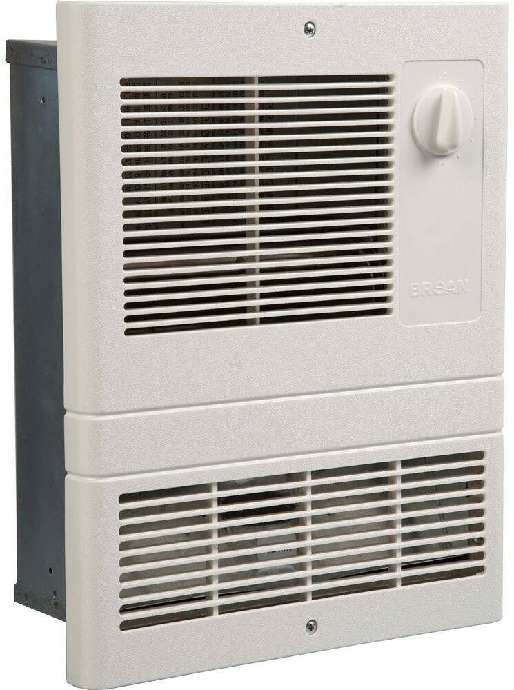 Broan Electric Wall Heater 1500Watt Adjustable Thermostat Automatic
