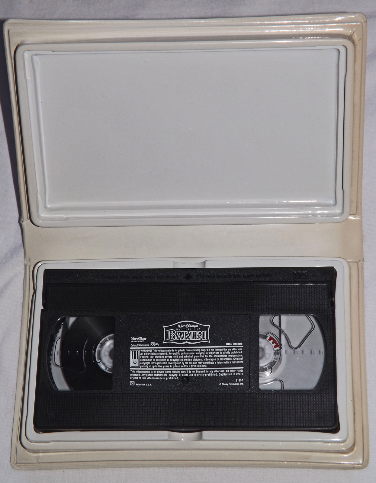 BLACK DIAMOND, Bambi Walt Disney's Classic 942 VHS Cassette Tape VHS