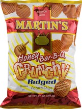 Martin's Honey BBQ Crunchy Ridged Potato Chips 9.5 Ounces (4 Bags) - $31.99