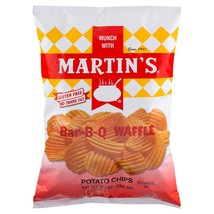 Martin's Bar-B-Q Waffle Potato Chips 9.5 Ounces (4 Bags) - $31.99