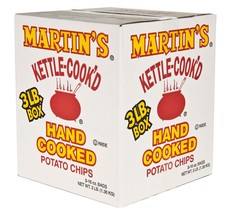 Martins Kettle-Cook'd Hand Cooked Potato Chips, 3 Pound - $25.52