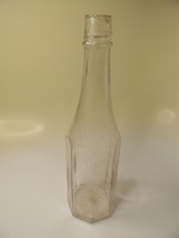 Antique Hand Blown Clear 9.5” Bottle - $19.99