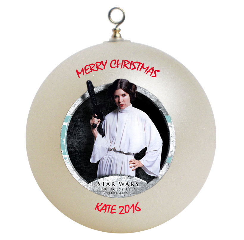 Personalized Star Wars Princess Leia Christmas Ornament Gift