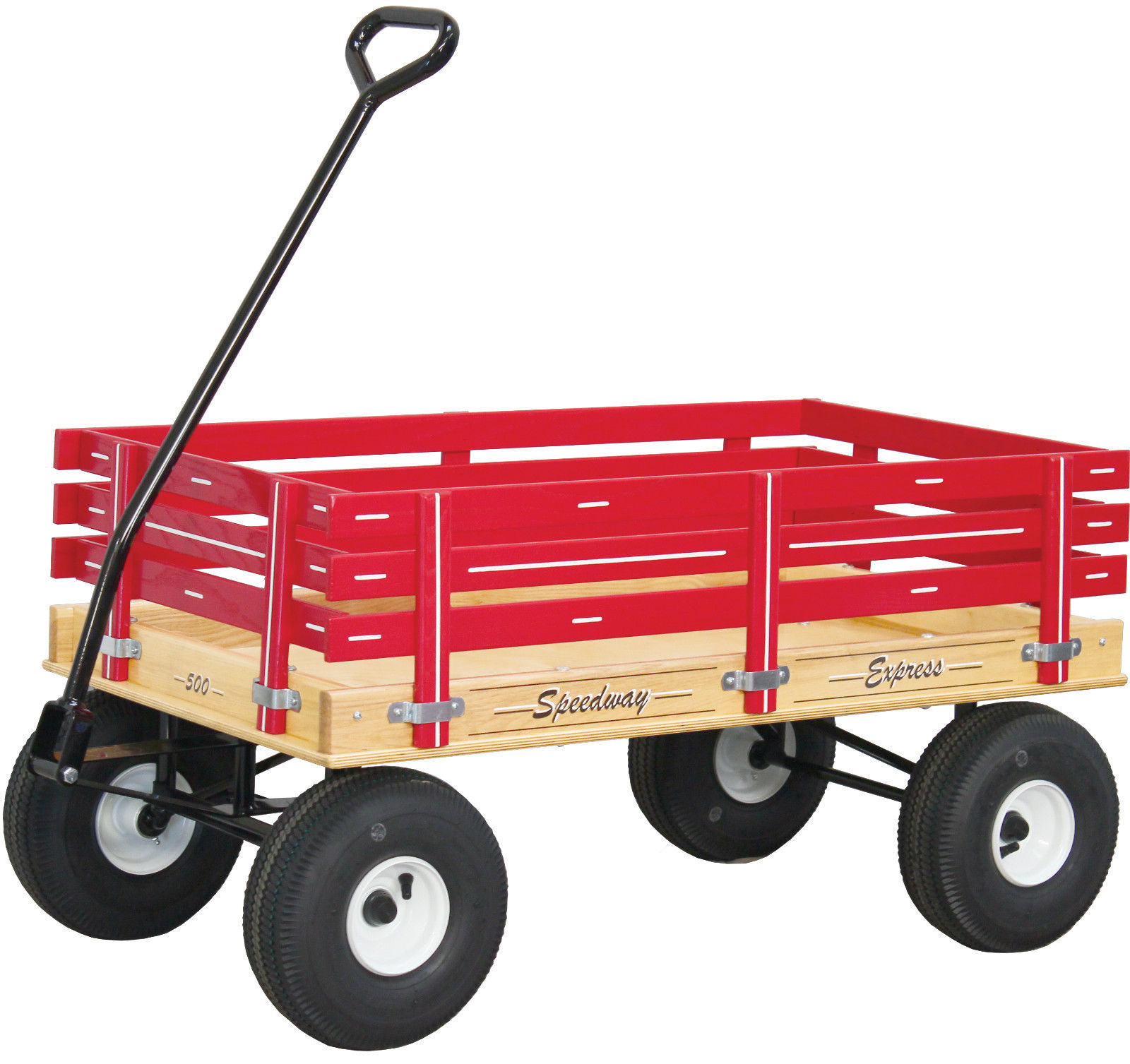 AMISH HEAVY DUTY WAGON 40x22 Bed Solid Quality Wood Garden Cart - BLUE ...