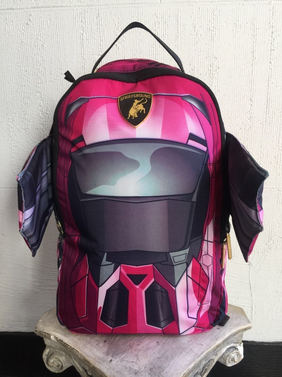 Green Sprayground Origami Money Trooper Backpack