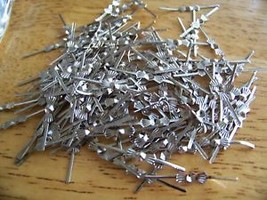 200PCS 25MM Sliver Chandelier Lamp Part Crystal Prisms Bead Connector Pin Bowtie 