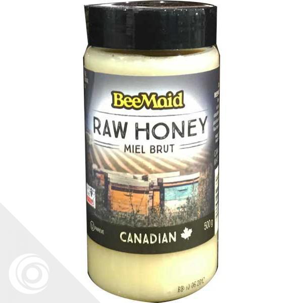 Bee Maid Raw Unpasteurized White Honey 500g 4 Tubs Truly Canadian