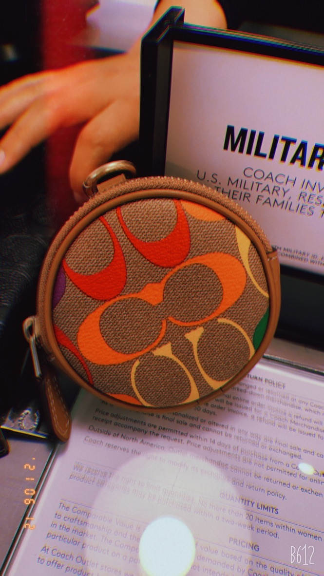 coach round hybrid pouch