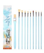 10pcs Professional Paint Brushes Artist for Watercolor Oil Acrylic Paint... - $26.56