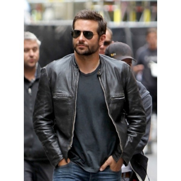 Men leather jacket, New Bradley cooper motorcycle jacket, Men black ...